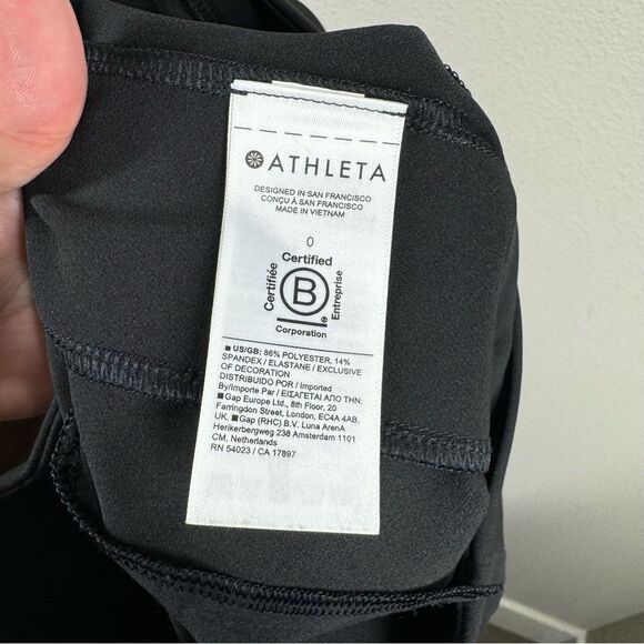 Athleta Endless Satin Side Stripe Pants Black Pull On Size 0 Style 782695 - Picture 7 of 9